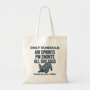 Bolso De Tela Horario Diario Divertido de Bulldog Francés Regalo