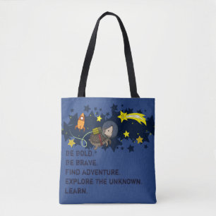 Bolso De Tela Horatio el erizo en las estrellas