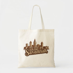 Bolso De Tela Horizonte antiguo de Savannah Georgia
