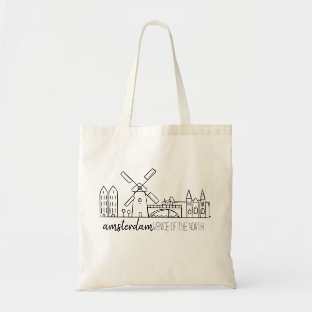 Bolso De Tela Horizonte de Amsterdam (Frente)