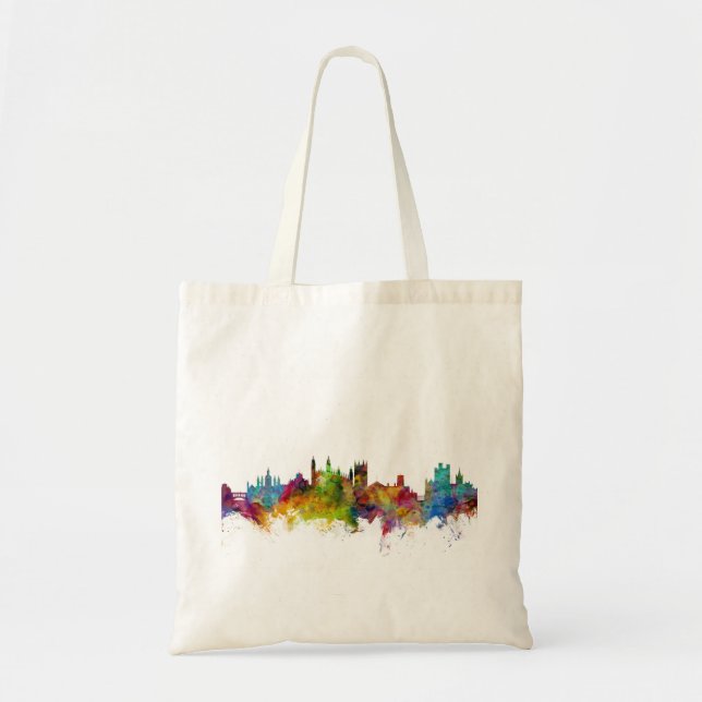 Bolso De Tela Horizonte de Cambridge Inglaterra (Frente)