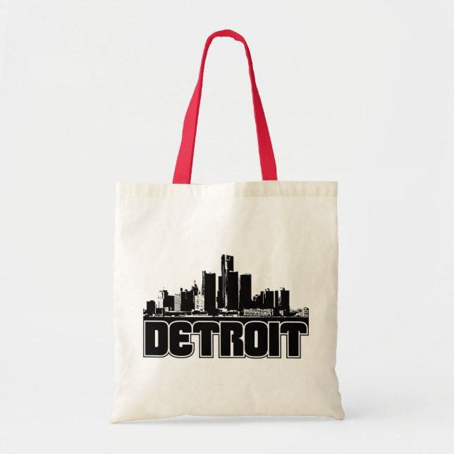 Bolso De Tela Horizonte de Detroit (Frente)