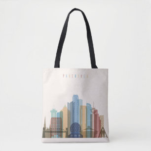 Bolso De Tela Horizonte de la ciudad de Vancouver, Canadá el