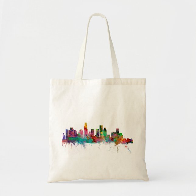 Bolso De Tela Horizonte de Los Ángeles California (Frente)