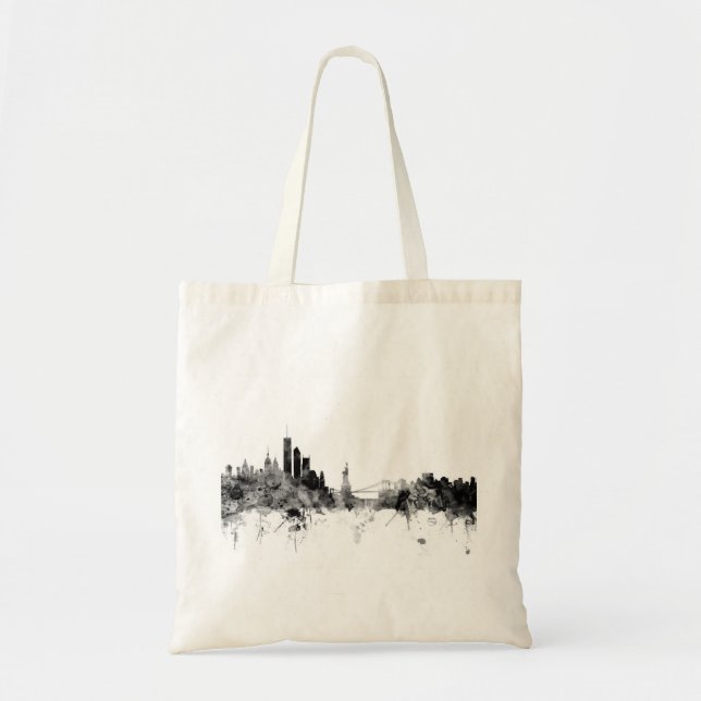 Bolso De Tela Horizonte de Nueva York (Frente)