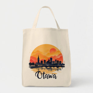 Bolso De Tela Horizonte de Ottawa Canadá – Audaz paisaje urbano