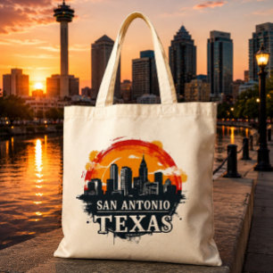 Bolso De Tela horizonte de San Antonio Texas