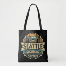 Horizonte de Seattle Washington EE. UU. Insignia R