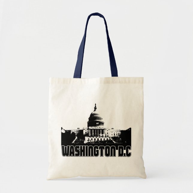 Bolso De Tela Horizonte del Washington DC (Frente)