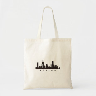 Bolso De Tela Horizonte urbano de la ciudad de Boston, horizonte