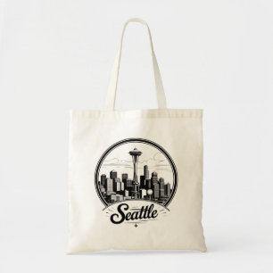 Bolso De Tela Horizonte urbano de Seattle