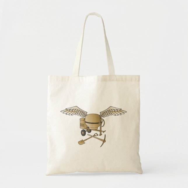 Bolso De Tela Hormigonera beige (Frente)