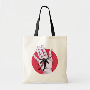 Bolso De Tela Horror Gótico Hand Biting Flor Monster Macab Art