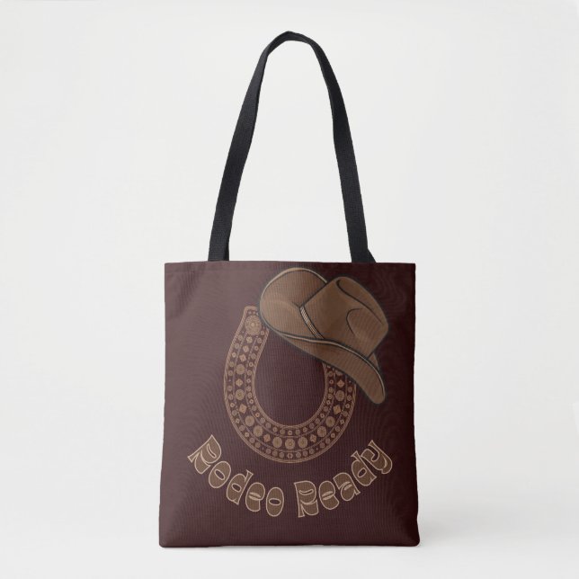 Bolso De Tela Horseshoe Rodeo listo (Anverso)