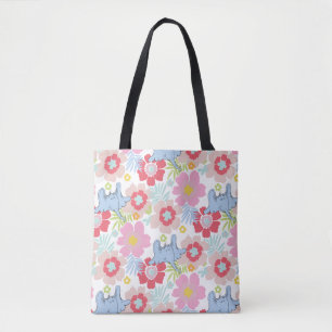 Bolso De Tela Horton Hears A Who Patrón de Flor Pastel