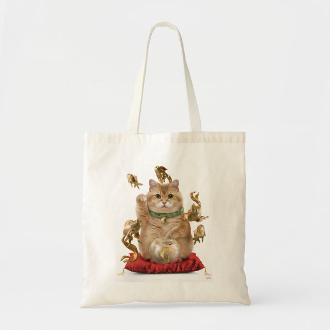 Bolso De Tela Hosico Maneki-neko (Frente)