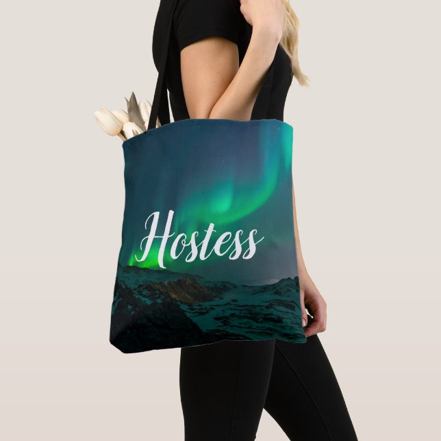 Bolso De Tela Hostess Aurora Ilustra Script Elegant Wedding (Detalle)