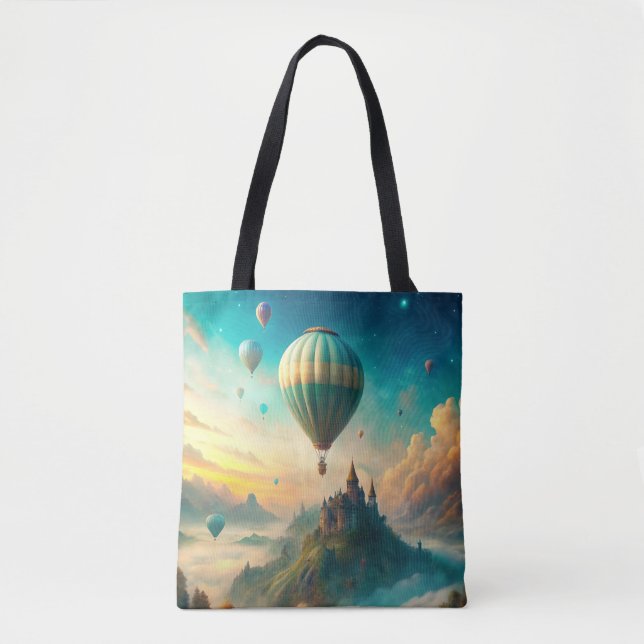 Bolso De Tela Hot Air Balloons (Anverso)