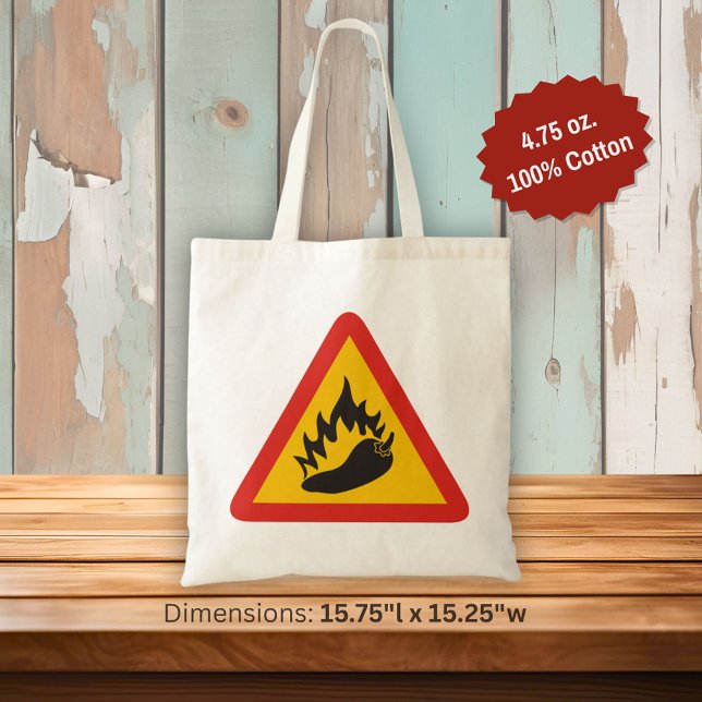 Bolso De Tela Hot pepper danger sign (Subido por el creador)