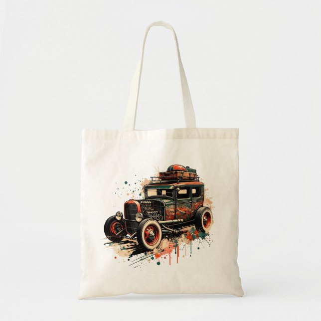 Bolso De Tela Hot Rod (Frente)