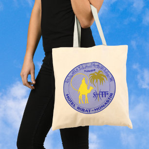 Bolso De Tela Hotel de viajes vintage Ribat en Monastir, Túnez