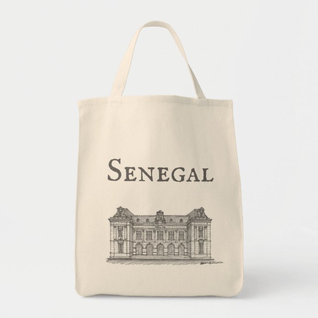 Bolso De Tela Hôtel de Ville, Dakar, Senegal (Frente)