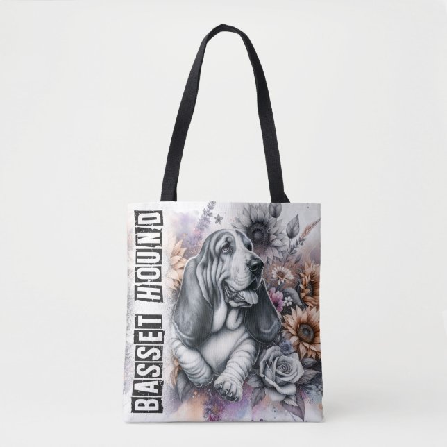 Bolso De Tela Hound Basset (Anverso)