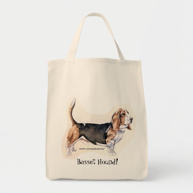 Bolso De Tela Hound Basset (Frente)