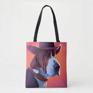 Bolso De Tela Hound Basset