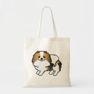 Bolso De Tela Hound Tricolor Pomeranian Cute Cartog Perro