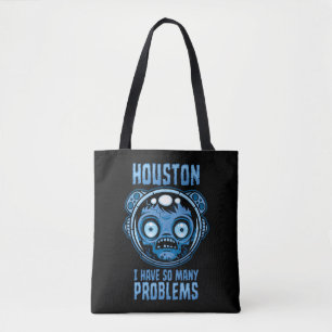 Bolso De Tela Houston tengo tantos problemas astronauta
