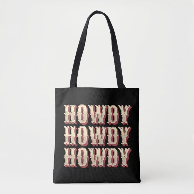 Bolso De Tela Howdy Howdy (Anverso)