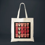 Bolso De Tela Howdy Howdy Santa Merry Christmas Cowboy<br><div class="desc">Howdy Howdy Santa Merry Christmas Cowboy</div>