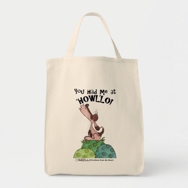 Bolso De Tela Howler Dog (Frente)