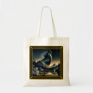 Bolso De Tela Howling Wolf