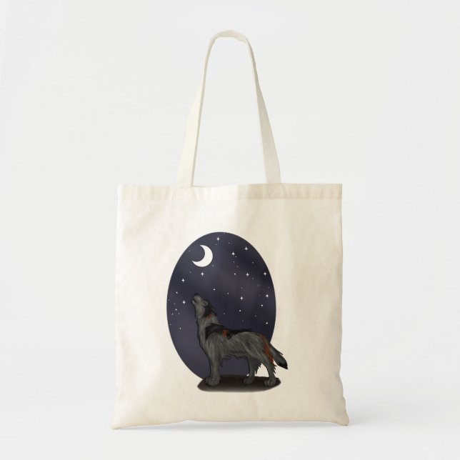 Bolso De Tela Howling Wolf (Gray) (Frente)