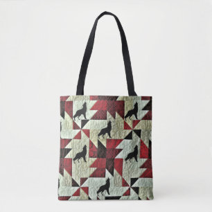 Bolso De Tela Howling Wolf Quilt