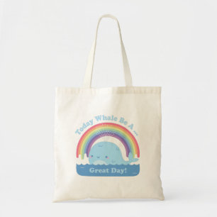 Bolso De Tela Hoy Ballena Será Un Gran Día Pun, Lindo Positivo