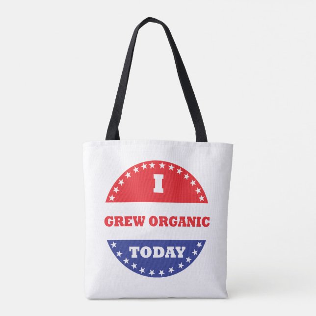 Bolso De Tela Hoy Crecí Orgánico (Reverso)