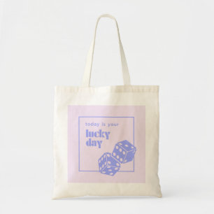 Bolso De Tela Hoy es tu día de suerte, Chica afortunado y afortu