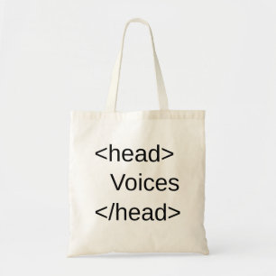 Bolso De Tela HTML-Voces divertidas adentro </head>