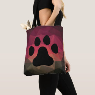 Bolso De Tela Huella animal, pepita de gato/perro