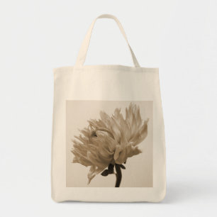 Bolso De Tela huella dahlia sepia