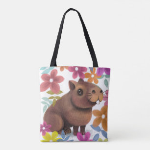 Bolso De Tela Huella de Capibara.
