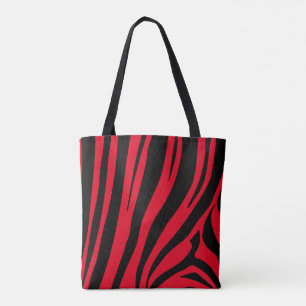 Bolso De Tela huella de cebra de personalizable