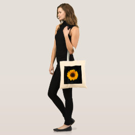 Bolso De Tela Huella de cromopa negra de girasol Togo Bag