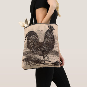 Bolso De Tela Huella de galos del siglo XIX