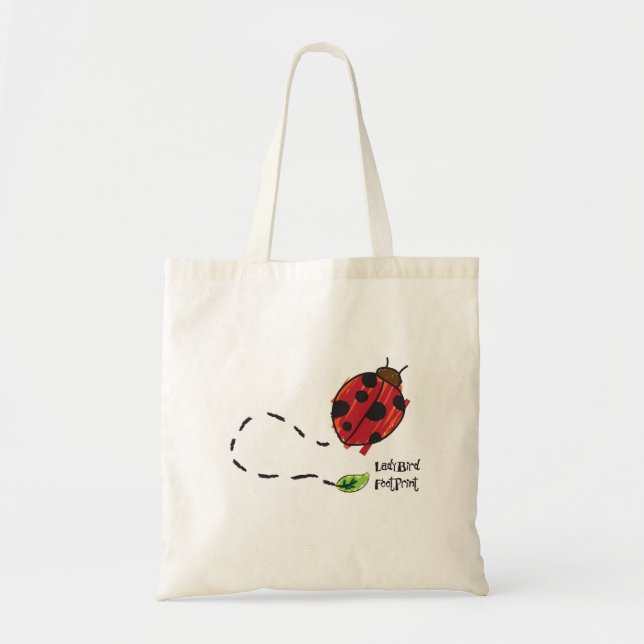 Bolso De Tela huella de la mariquita (Frente)
