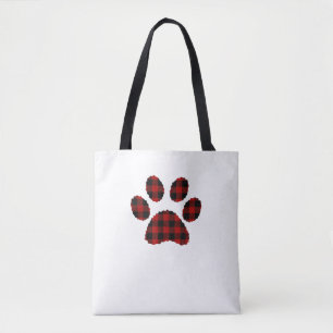 Bolso De Tela Huella de pato de búfalo perro o amante del gato C