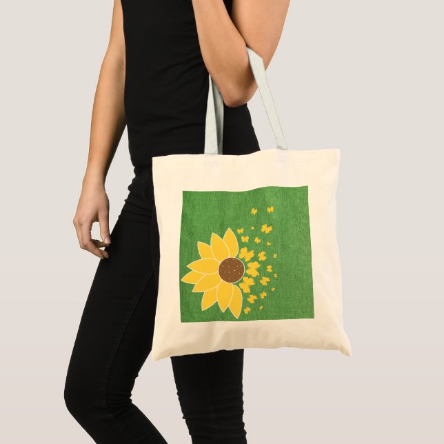 Bolso De Tela Huella giratoria verde giratoria Toflower Bag (Anverso (producto))